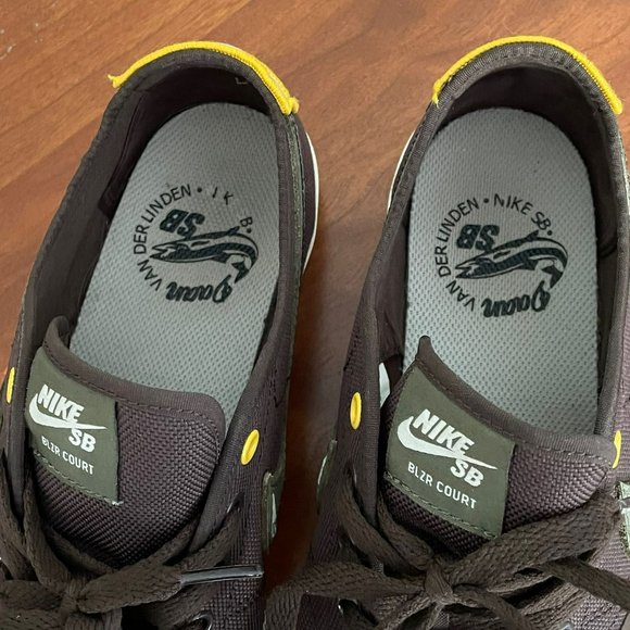 Nike Daan Van Der Linden x Blazer Court SB Baroque Brown Men's Size 8.5 - Picture 5 of 12